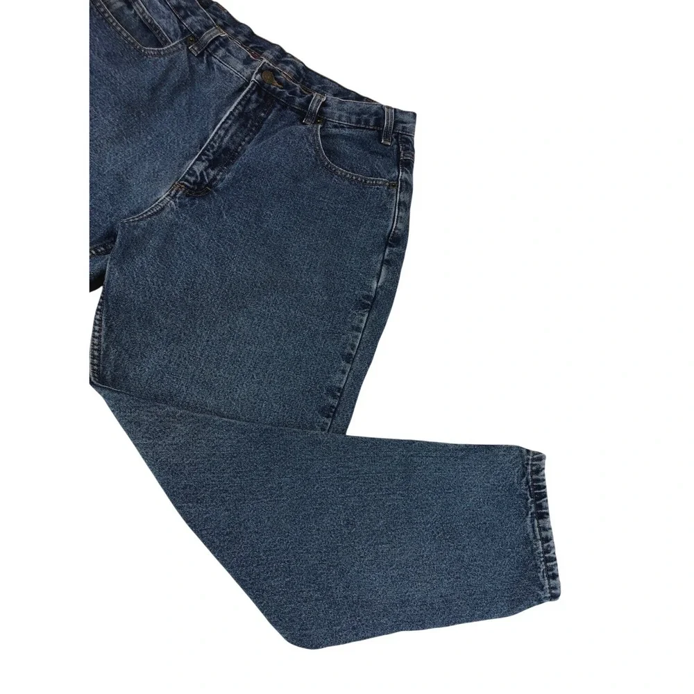 Guide Gear Womens Flannel Lined Denim Jeans 16 Blue Medium Wash Plaid Lining